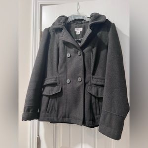 Celebrity Pink hooded pea coat size Med